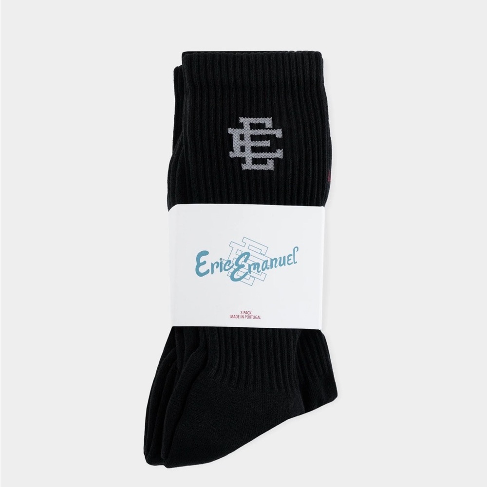 Eric Emanuel Black Casual Socks